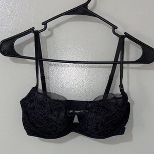Victoria’s Secret Dream angels balconet bra 32DD brand new black lace push up